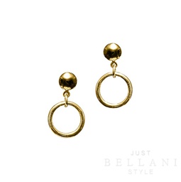 [70607-1/E - Lt.gold] Goudkleurige afhangende oorring